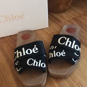 Chloé Women’s Woody Logo Slide Sandals